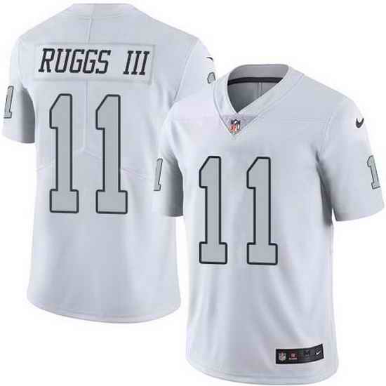 Nike Raiders 11 Henry Ruggs III White Men Stitched NFL Limited Rush Jersey